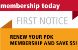 PDK membership renewals